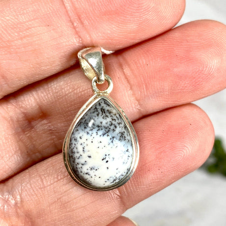 Dendritic Opal teardrop pendant KPGJ3013 - Nature's Magick