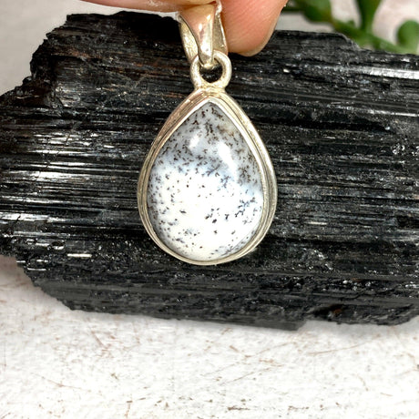 Dendritic Opal teardrop pendant KPGJ3013 - Nature's Magick