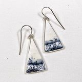 Dendritic Opal triangle earrings KEGJ1286 - Nature's Magick