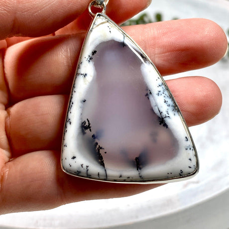 Dendritic Opal triangular pendant KPGJ3563 - Nature's Magick