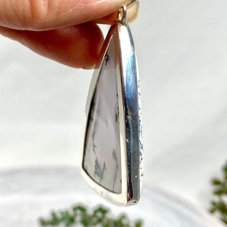 Dendritic Opal triangular pendant KPGJ3563 - Nature's Magick