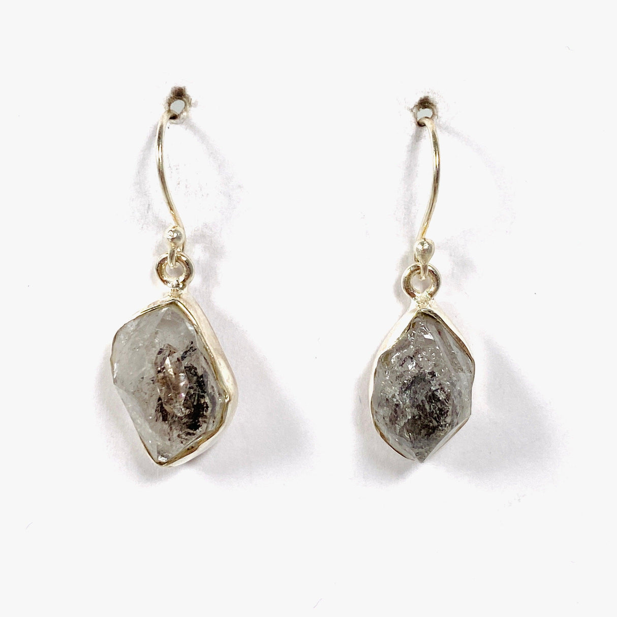 Diamond Quartz Raw Earrings KEGJ1376 - Nature's Magick