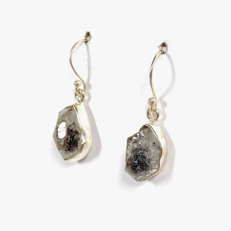 Diamond Quartz Raw Earrings KEGJ1376 - Nature's Magick