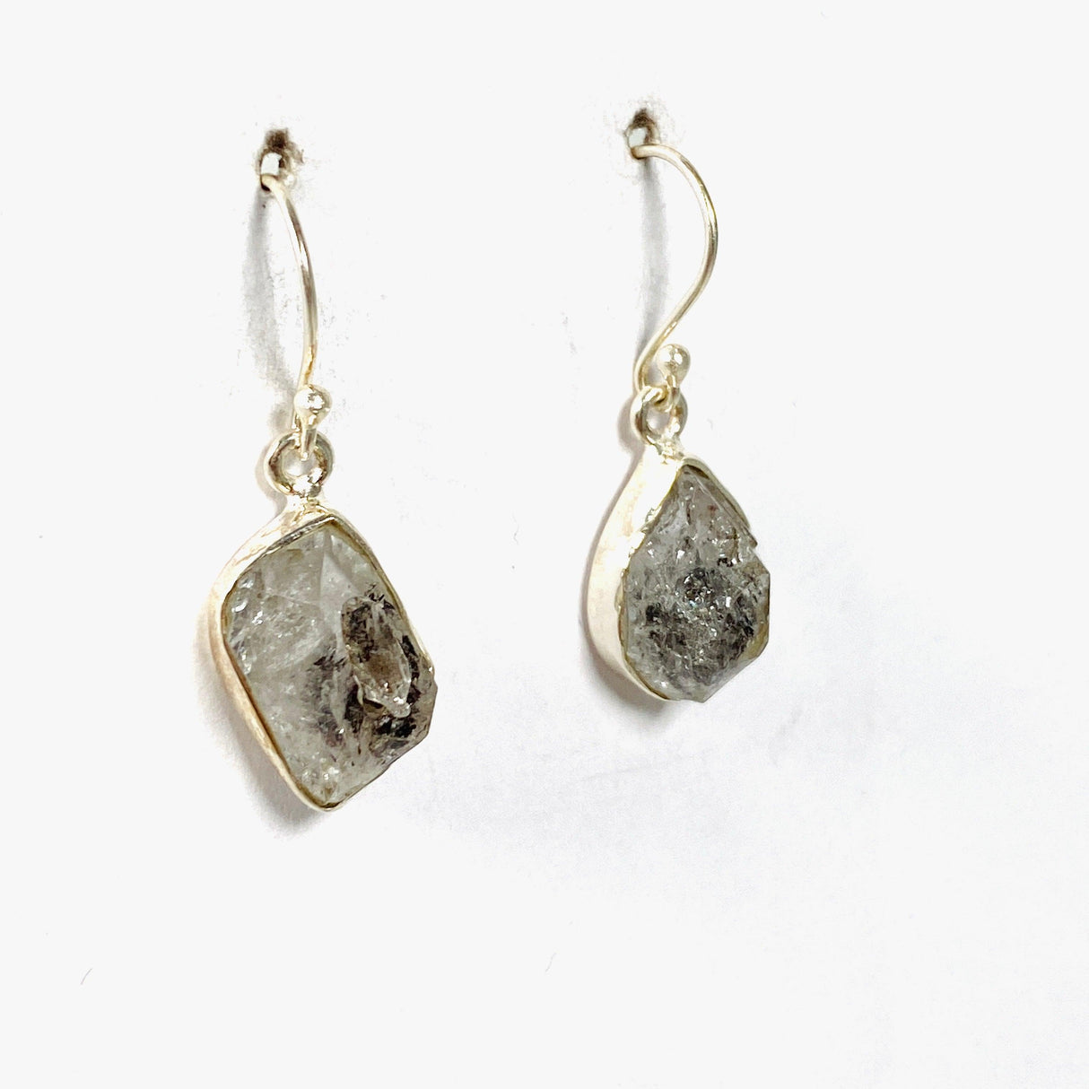 Diamond Quartz Raw Earrings KEGJ1376 - Nature's Magick