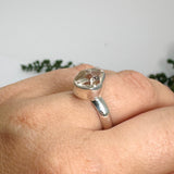 Diamond Quartz Raw Ring Size 6.5 PRGJ778