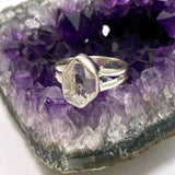 Diamond Quartz Raw Split Band Ring Size 7.5 PRGJ782