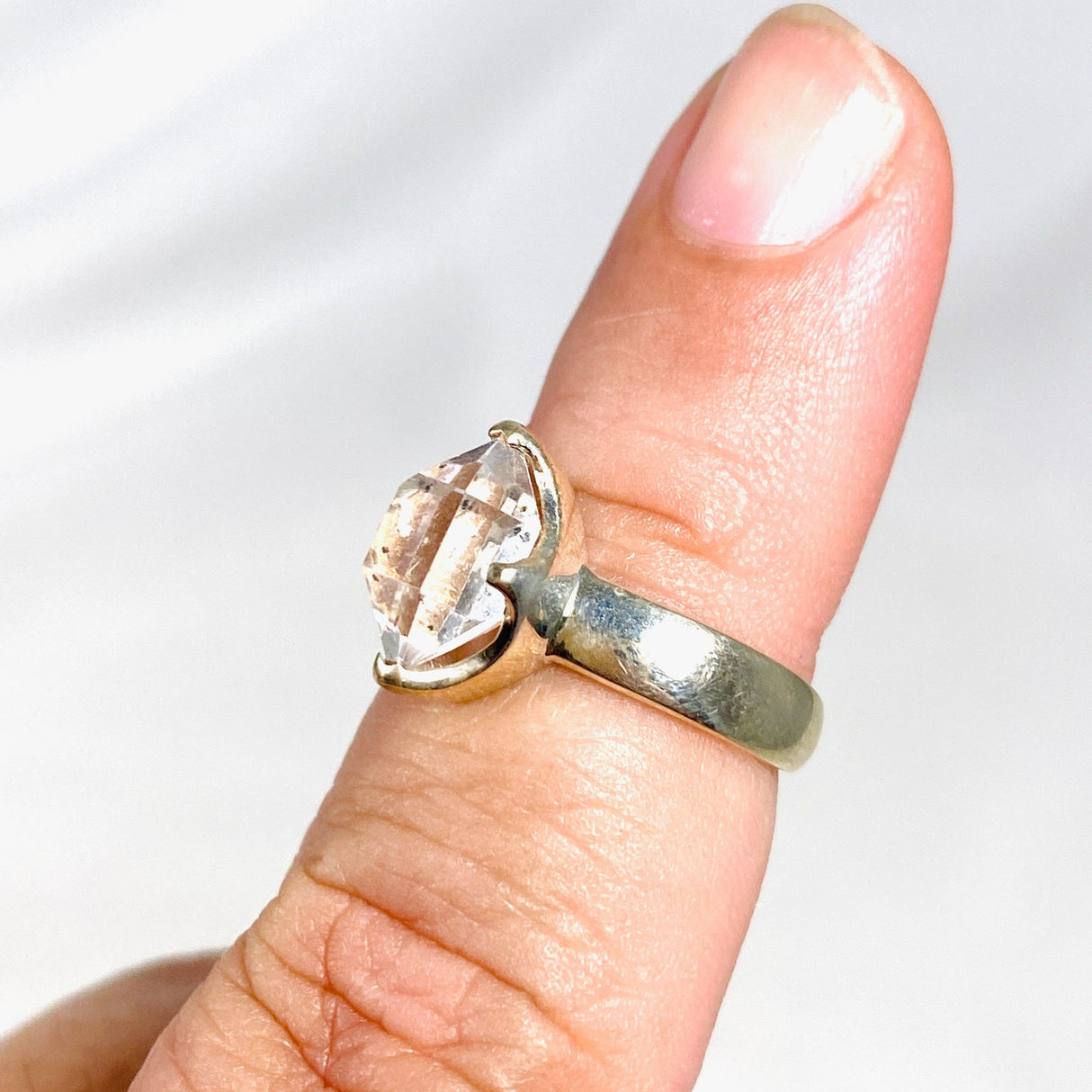 Diamond Quartz Ring Size 6 PRGJ290 - Nature's Magick