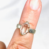 Diamond Quartz Ring Size 6 PRGJ290 - Nature's Magick