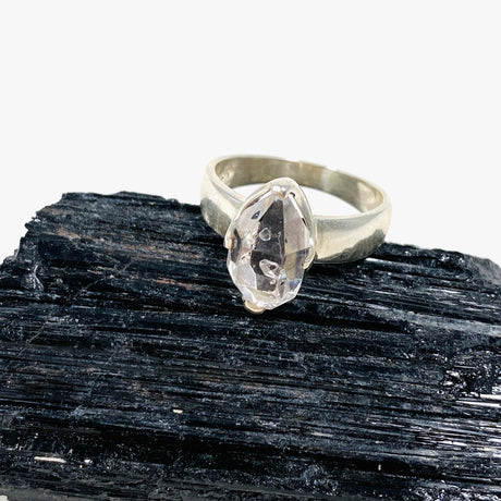 Diamond Quartz Ring Size 8 PRGJ289 - Nature's Magick