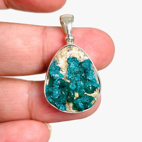 Dioptase Raw Crystal Pendant PPGJ528 - Nature's Magick