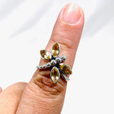 Dragonfly Ring with Faceted Citrine R3887 - Nature's Magick