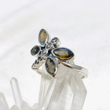 Dragonfly Ring with Faceted Labradorite R3887 - Nature's Magick