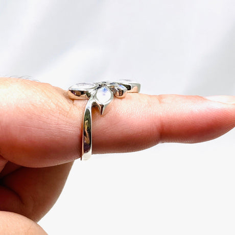 Dragonfly Ring with Faceted Moonstone R3887 - Nature's Magick