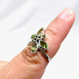 Dragonfly Ring with Faceted Peridot R3887 - Nature's Magick
