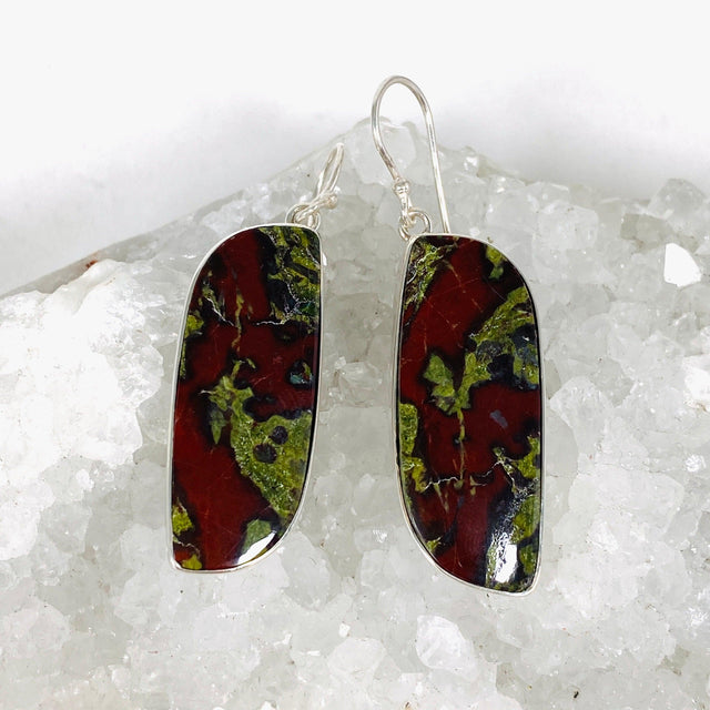 Dragons Blood Stone Freeform Earrings KEGJ1436 - Nature's Magick