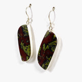 Dragons Blood Stone Freeform Earrings KEGJ1436 - Nature's Magick