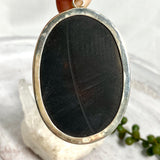 Druzy Black Agate oval pendant KPGJ3175 - Nature's Magick