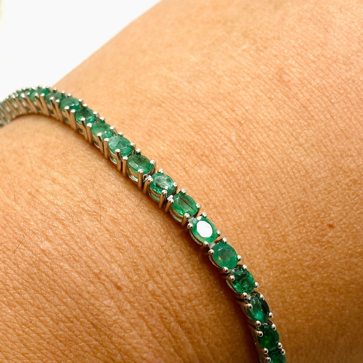 Emerald Lariat Bracelet