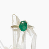 Emerald (Natural) Oval Faceted Ring Size 8.5 PRGJ552