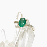 Emerald (Natural) Oval Faceted Ring Size 8.5 PRGJ552