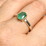 Emerald (Natural) Oval Faceted Ring Size 8.5 PRGJ552