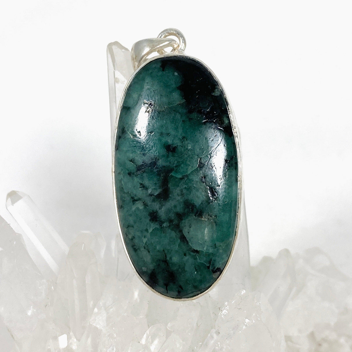 Emerald Oval Pendant KPGJ4181 - Nature's Magick