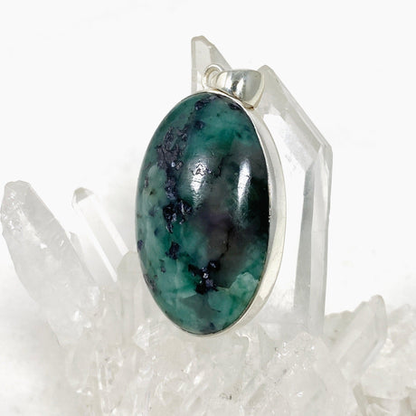 Emerald Oval Pendant KPGJ4182 - Nature's Magick