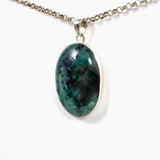 Emerald Oval Pendant KPGJ4182 - Nature's Magick