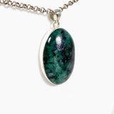 Emerald Oval Pendant KPGJ4182 - Nature's Magick