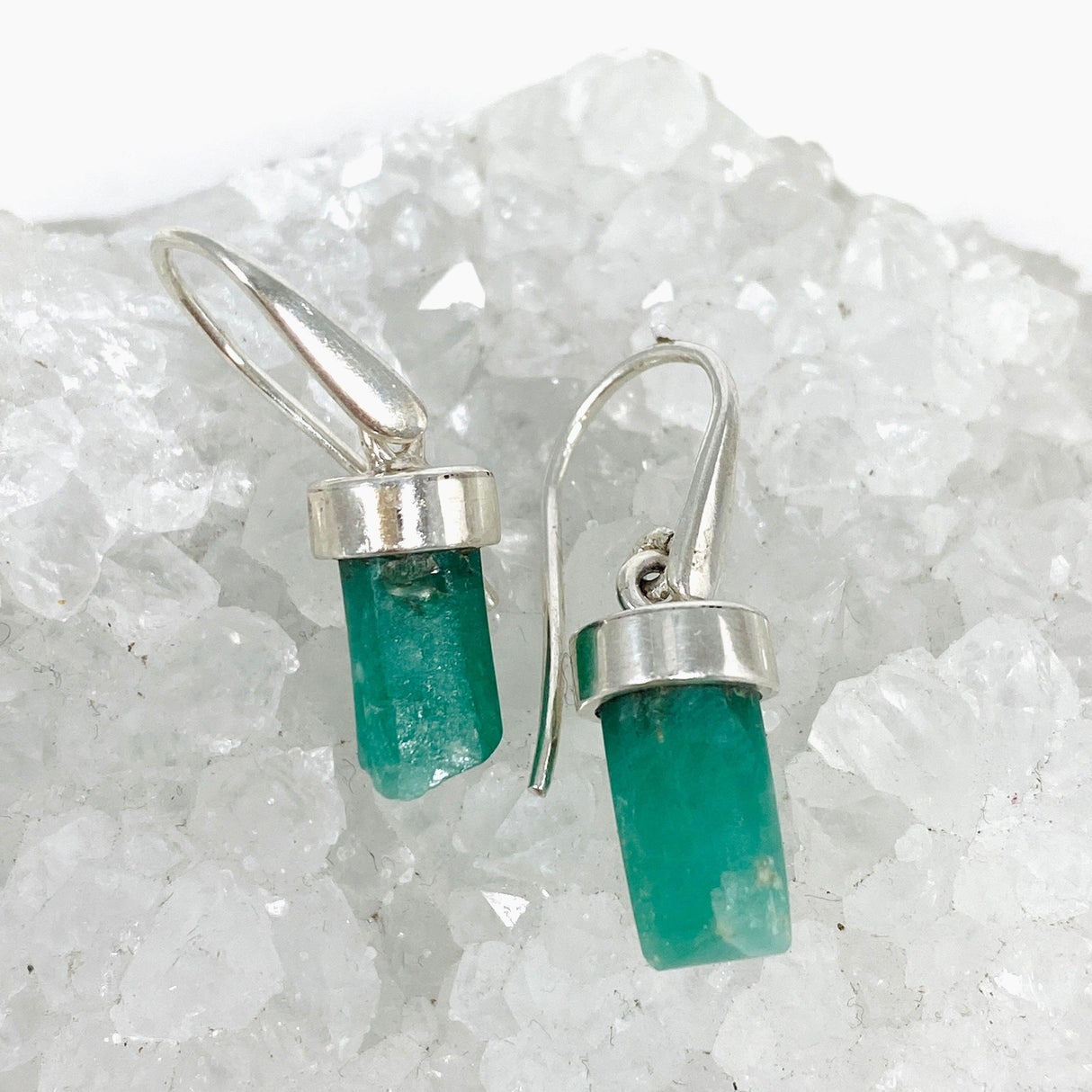 Emerald Raw Earrings PEGJ131 - Nature's Magick