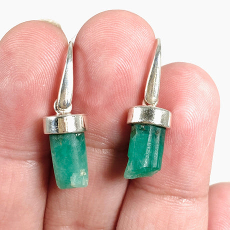 Emerald Raw Earrings PEGJ131 - Nature's Magick