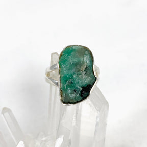 Emerald Raw Ring Size 7 KRGJ2979 - Nature's Magick