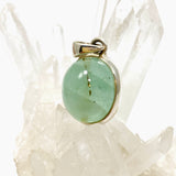 Emerald with Rutile Oval Cabochon Pendant PPGJ805