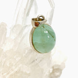 Emerald with Rutile Oval Cabochon Pendant PPGJ805