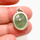 Emerald with Rutile Oval Cabochon Pendant PPGJ805