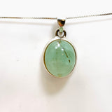 Emerald with Rutile Oval Cabochon Pendant PPGJ805