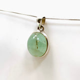 Emerald with Rutile Oval Cabochon Pendant PPGJ805