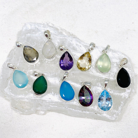 Faceted Teardrop Pendant G2125 - Nature's Magick