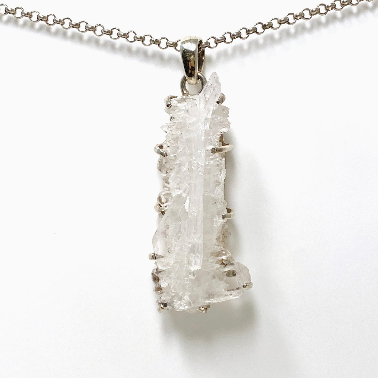 Faden Quartz Raw Crystal Pendant PPGJ716 - Nature's Magick