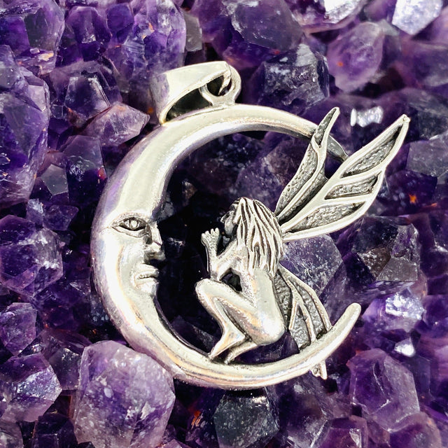 Fairy Moon Pendant SV50-964 - Nature's Magick