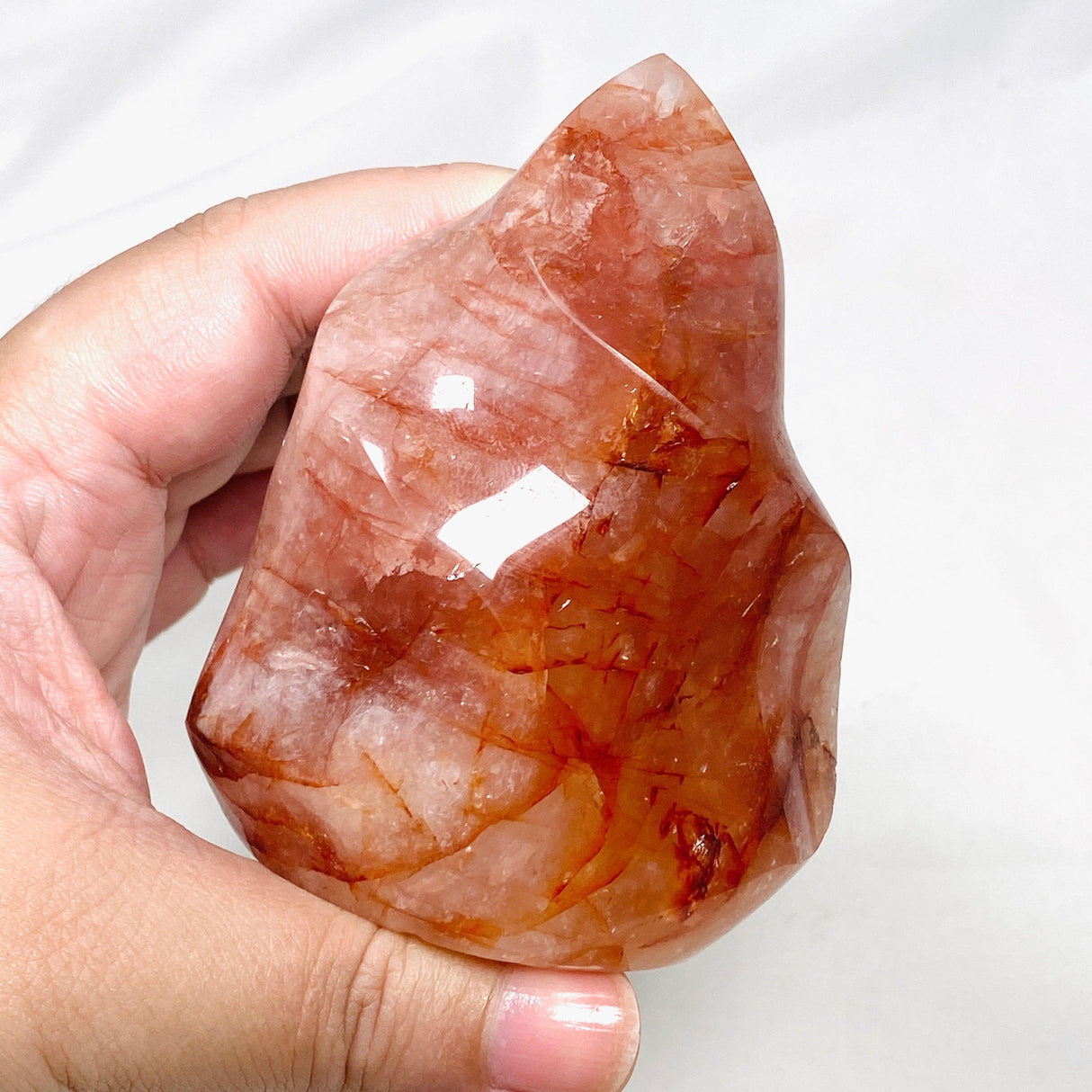 Fire Quartz (Red Hematoid Quartz) Flame FQF-03 - Nature's Magick