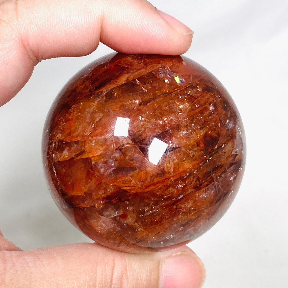 Fire Quartz Sphere FQS-06 - Nature's Magick