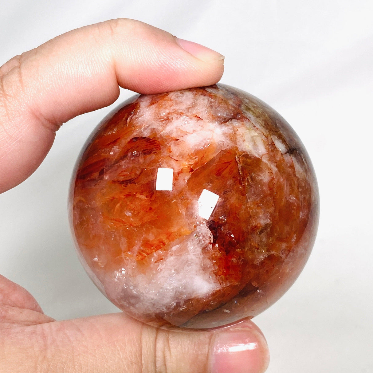 Fire Quartz Sphere FQS-08 - Nature's Magick