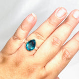 Fluorite Faceted Teardrop Ring Size 12 PRGJ421 - Nature's Magick