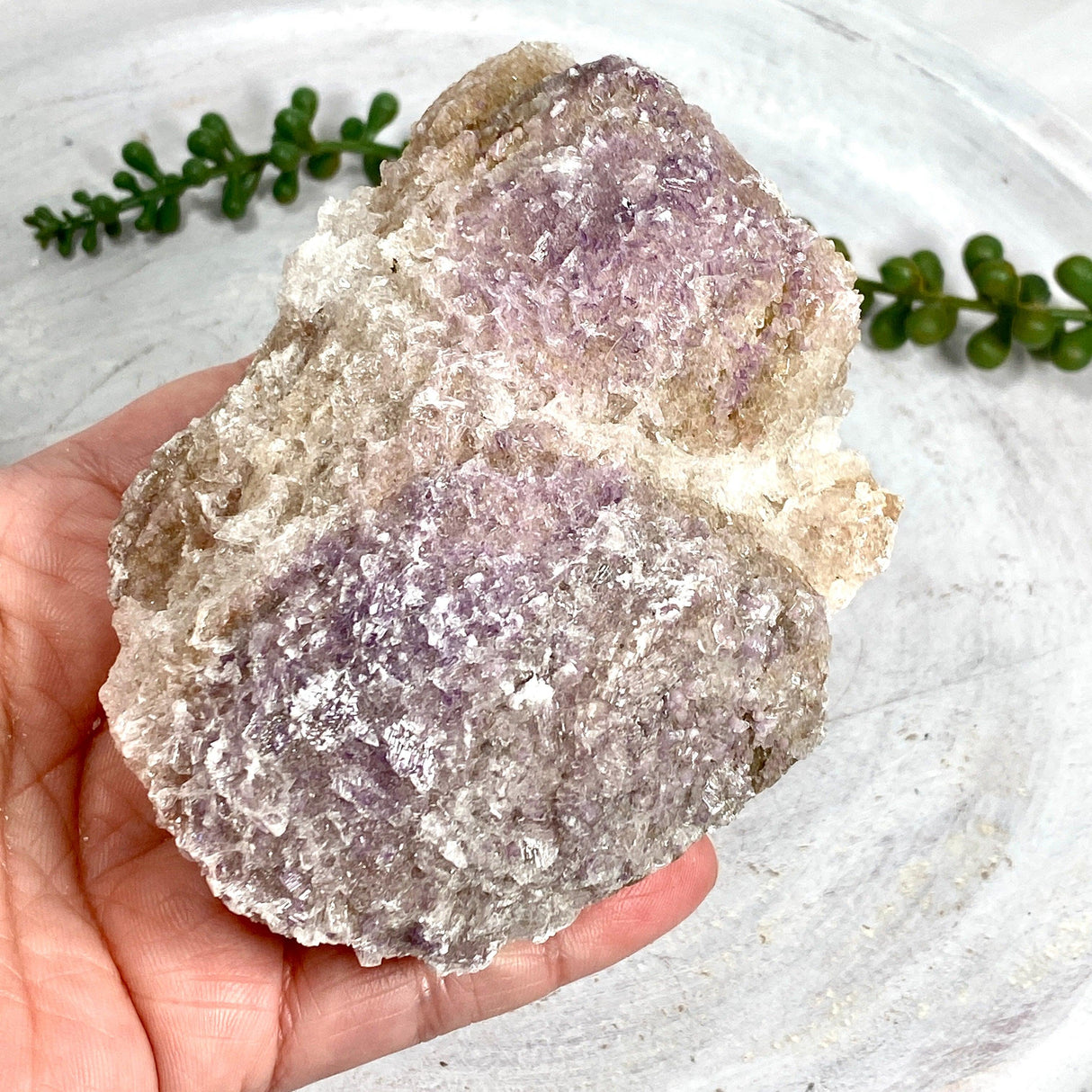 Fluorite on Calcite Specimen FQC-03 - Nature's Magick