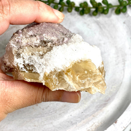 Fluorite on Calcite Specimen FQC-05 - Nature's Magick