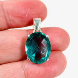 Fluorite Oval Faceted Pendant PPGJ497 - Nature's Magick