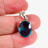 Fluorite Oval Faceted Pendant PPGJ498 - Nature's Magick