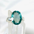 Fluorite Oval Faceted Ring s.9 PRGJ303a - Nature's Magick