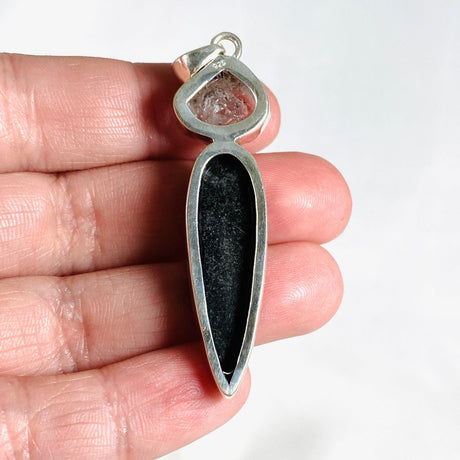 Fossil and Herkimer Diamond Multi Stone Pendant KPGJ4121 - Nature's Magick